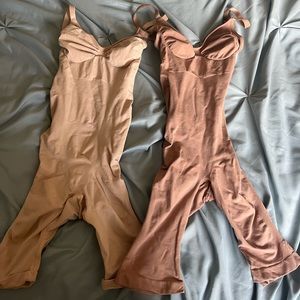 Skims bodysuits bundle small/medium nude